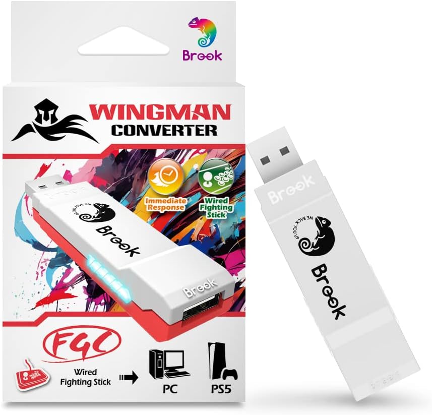 Brook Wingman FGC voor Fighting Stick naar PS5/PS4/PC (X-ingang)